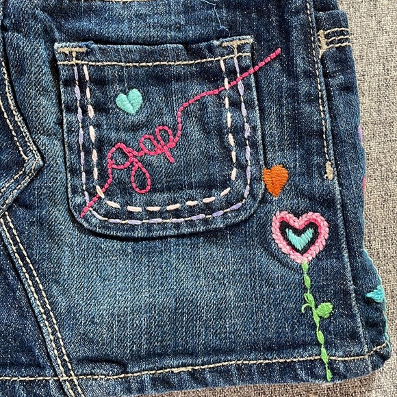 2/$15 Embroidered Baby Gap Denim Skirt - Picture 7 of 8